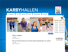 Tablet Screenshot of karbyhallen.se